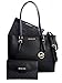 Produktbild Michael Kors Charlotte Große 3-in-1 Tote Crossbody Handtasche Leder, Schwarz