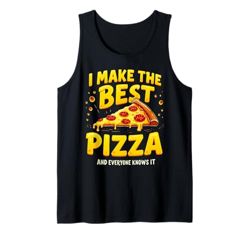Pizza Arte Hombres Mujeres Fast Food Lover Foodie Funny Pizza Camiseta sin Mangas