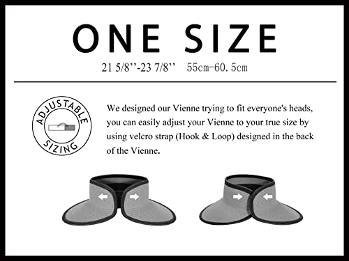 Pineapple&Star Vienne Visor Women’s Summer Sun Straw Packable Upf 50+ Beach Hat (Grey) #TOP5