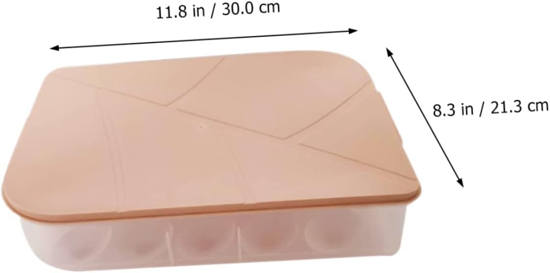 Artibetter 3pcs Egg Storage Trays Refrigerator Egg Box Holder Stacking Carton Organizer Fridge Keeper