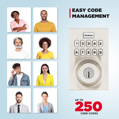 Kwikset HomeConnect 620 Z-Wave Long Range Enabled Keypad Smart Lock Convenient Keyless Entry, Customizable User Codes, Ring Alarm Compatible, Hub Required, Sold Separately Satin Nickel Contemporary - image 6
