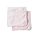Burt's Bees Baby 2 Piece Organic Blankets, Blossom Stripe, 29" x 29"