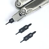 Cosmedge Eyeglass Bit Kit Set for Leatherman, Replacement Double-Ended Flat Screwdriver Bits, Phillips and Flat Tip Eyeglasses Screwdrivers for Leatherman Multi-Tool Accessories,S2 Steel (3Pack)