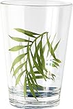 Corelle Coordinates Bamboo Leaf 8 Ounce Acrylic Glasses, Set of 6