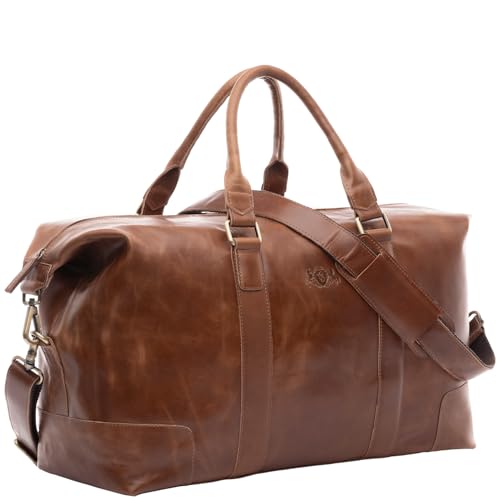 Sac week-end cuir 50 cm SID & VAIN | Votre compagnon de route chic et unisexe
