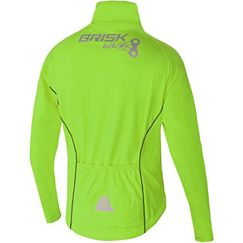 Chaqueta ciclismo térmica Brisk Bike verde XL miniatura 4