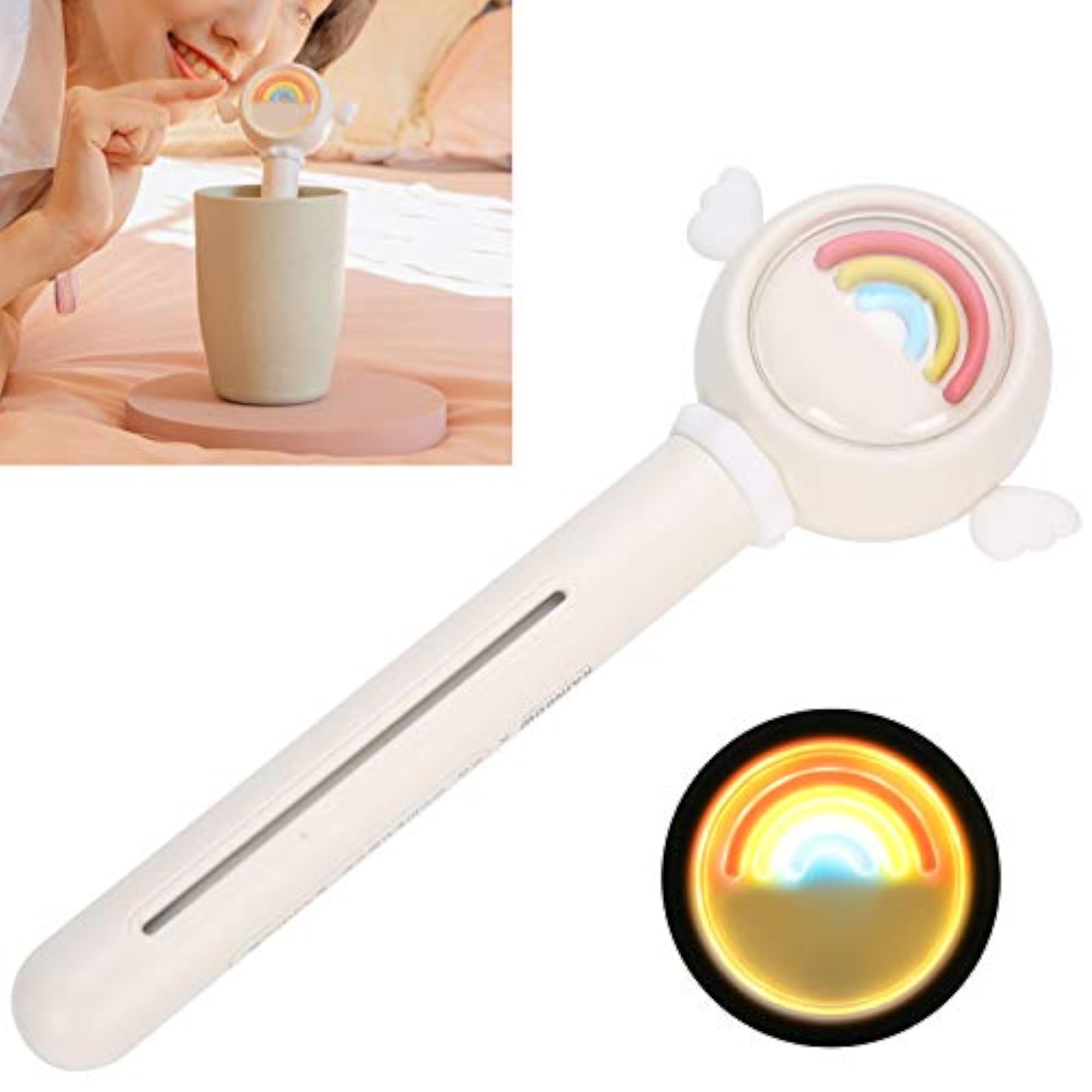 Ubersweet Mist Humidifier, Noiseless Essential Diffuser with Warm Light