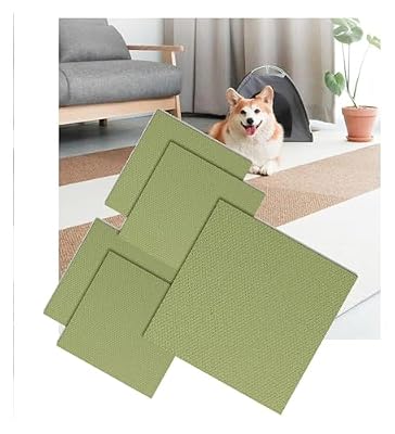 Peel and Stick Carpet Tile Carpet Tile 20 * 20in Multi-Purpose Flooring Carpet Mat for Residential & Commercial Flooring Use (Color : Green, Size : 20pcs)