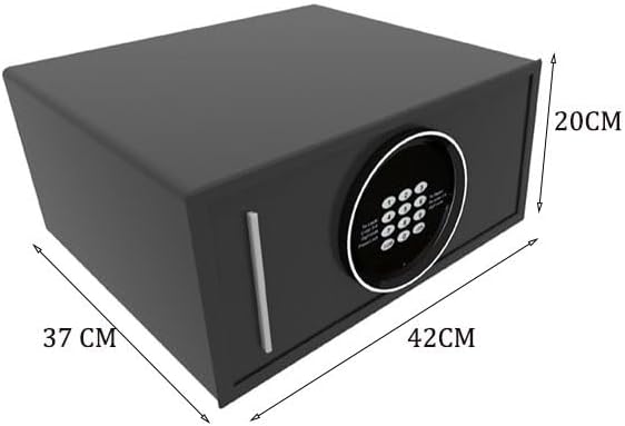 Password Protected Safe for Home Hotel Bedside Use | Safe Deposit Box Office Security Anti Theft Storage Safe