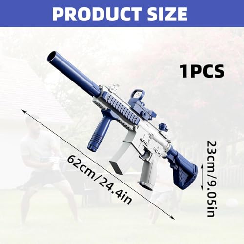 Image of MOROVIK Water Gun Toy with Automatic Water Absorption Function 25Ft Range | Self-Filling |High Pressure Mechanism Ideal Outdoor Toy for Pool & Beach Fun (Style 1) (Style 7)