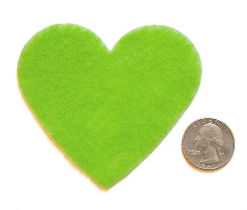 Image of Playfully Ever After 3 Inch 28pc Felt Hearts (Light Green)