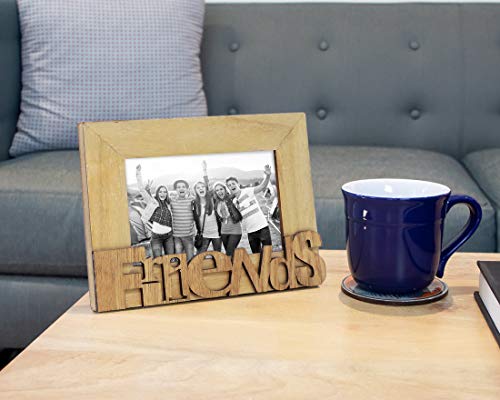 Isaac-Jacobs-Natural-Wood-Sentiments-Friends-Picture-Frame-4×6-inch-Photo-Gift-for-Friend-Display-on-Tabletop-Desk-Natural-4×6 Isaac Jacobs Natural Wood Sentiments Friends Picture Frame 4×6 inch Photo Gift for Friend Display on Tabletop Desk Natural 4×6