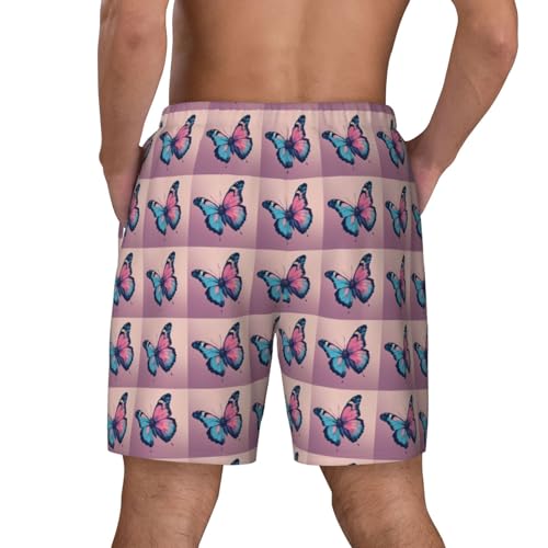 Colorful Butterfly Print Men Stylish Functionality Swim Trunks Breathable Beach Shorts Surfing Gym Fishing4
