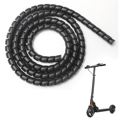 cxxtkcxxlc Manguera de cable en espiral negra, flexible de silicona, protector de cable para Xiaomi 1s/M365/Pro Ninebot Scooter (E-Scooter accesorios), 120 cm