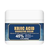 Mnozreo Crema Correctora de Manchas Oscuras de Ácido Kójico,50G,1PC,Antiarrugas y Antiedad Para Mujeres,Blanqueadora y Reafirmante