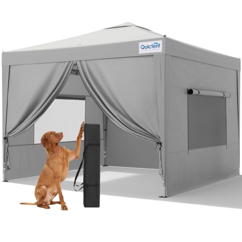 Quictent 10x10 Pop Up Canopy Tent with 4 Sidewalls