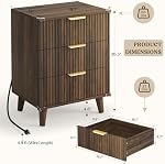 Lulive Bois 3 Table de chevet moderne, Table de lit pour chambre, Entrée