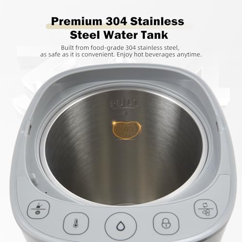 OCTAVO Water Boiler & Warmer 5 Liter, 304 Stainless Steel Water Tank, 700 Watt 6 Adjustable Water Temperature, LCD Touch Control Screen, Child Lock with Water Shortage Indicator by O C T A V O - Used condition - Image 5
