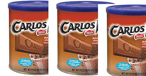 Carlos V Chocolate Flavored Drink Mix, 14.1 oz(pack of 3)