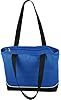 Shoulder Tote Bag with Zipper, Royal, L #2