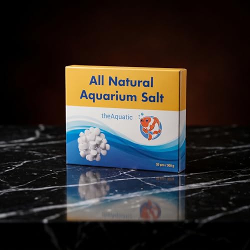 Image of Premium Aquarium Salt, Aquarium Salt Freshwater Tablets for Aquarium Water Treatments Essential Supplies (20 Tablets)