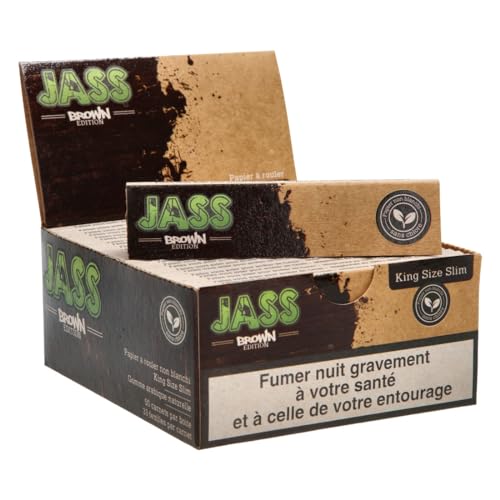 Jass feuille à rouler Brown 50 carnets (32 feuilles par carnet)