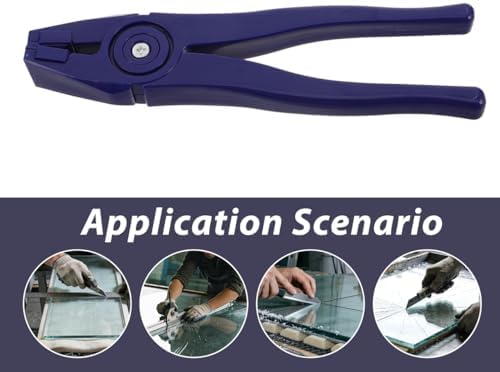 SEWCHICS Glass Pliers Flat Nose Running Pliers for Stained Glass Tools Craft Tile Cutting and Art Project Precision Handling - 2