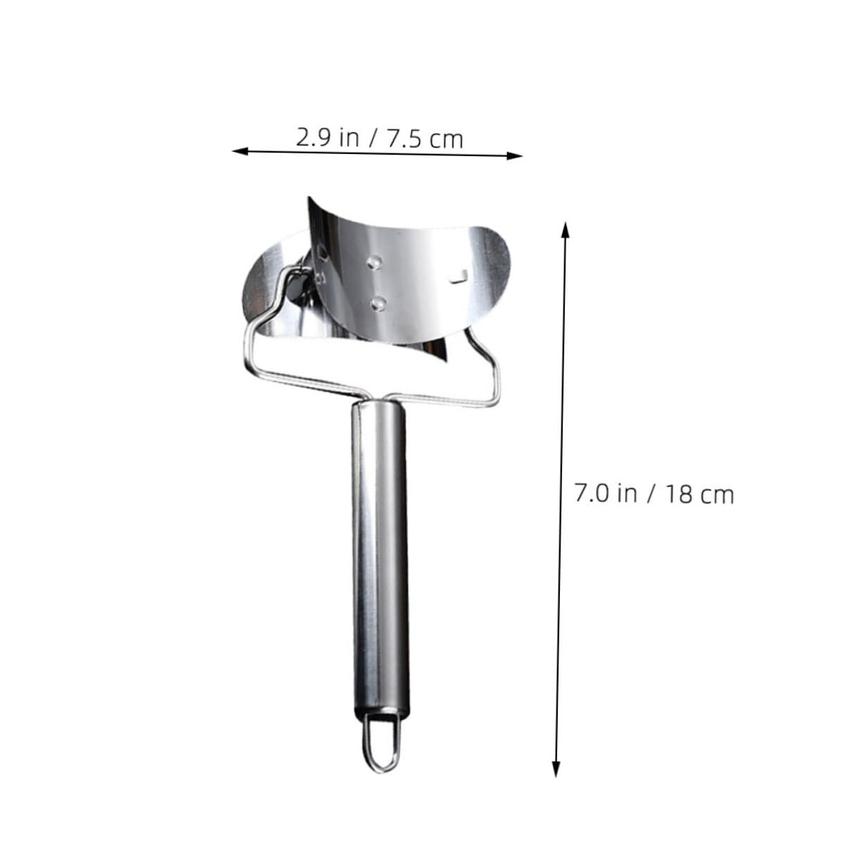 STOBAZA Sturdy Stainless Steel Dumpling 3pcs Set Fluted Cutter Easy Homemade Dumplings