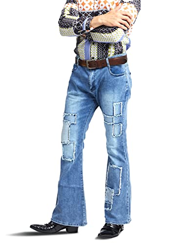 Mens Bell Bottom Pants 70s Outfits for Men Mens Bell Bottoms Disco Pants Bell Bottom Pants Jeans for Men