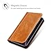 ProCase Genuine Leather Case for iPhone XR, Vintage Wallet Folding Flip Case with Kickstand Card Holder Protective Cover for Apple iPhone XR 6.1