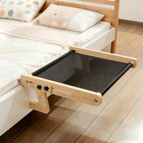 Katzen- Sitzstange für Fensterbank, schwimmende Hängematte, Haustiermöbel, Katzen- Hängemattenbett, für Zuhause, Bauernhaus, Wohnung, Schlafzimmer, Balkon, Arbeitszimmer, Nachttisch, Fenster-3