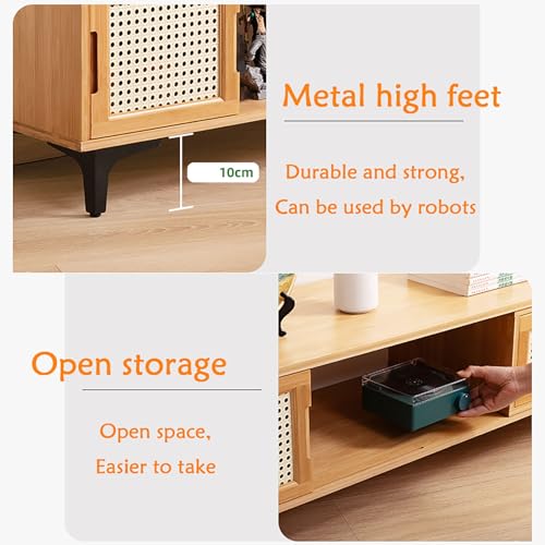 Meuble TV avec poignée de porte pour cacher les câbles de votre décodeur - 7