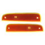 Seudbrva Front Side Corner Parking Marker Light Pair Set Kit for Jeep for Cherokee SE/Sport 1997-Classic/Limited 1998-2001 without Bulbs Assembly CH2550118 55055147