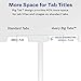 Avery 5 Big Tab Dividers for 3 Ring Binder, Easy Print & Apply Clear Label Strip, Index Maker Customizable White Tabs, 5 Sets (11492)