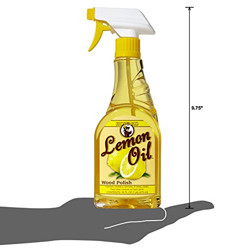Image of HOWARD Products Lemon Oil Furniture Polish - 16-Ounce, Wood Cleaner with Natural Shine for Furniture Care (Pack of 6)