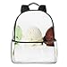 Produktbild Schulrucksack Schultaschen Mädchen Teenager Rucksack Schultasche Schulrucksäcke wasserdichte Backpack für Damen Herren Geeignet 14 Zoll Notebook Pistazien-Vanille-Minzen-Schokoladen-EIS