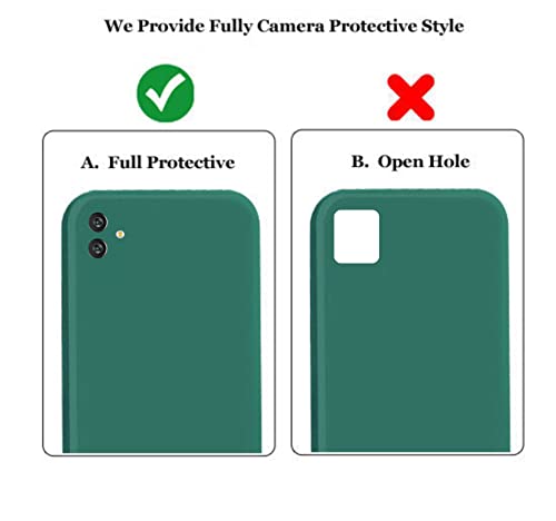 Image of A rtistque Liquid TPU Silicone Matte Shockproof Flexible with Camera Protection Soft Back Cover Case for Samsung Galaxy M13 5G - Green