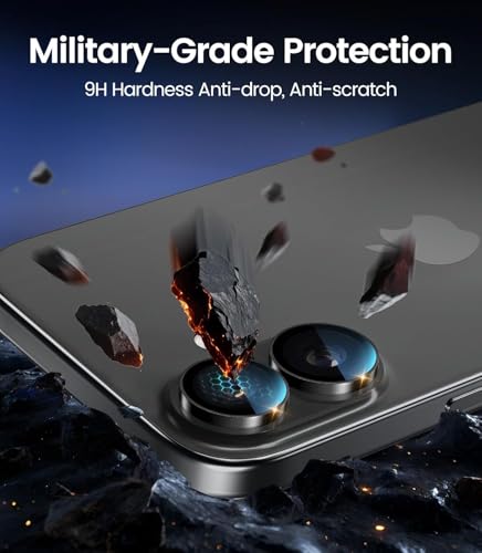 Image of 4youquality Back Camera Lens Protector for (iPhone 17 /16 /16 Plus Black)