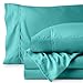 Bare Home Twin Sheet Set - 1800 Ultra-Soft Microfiber - Double Brushed - Deep Pockets - Easy Fit - Extra Soft - 3 Piece Set - Bedding Sheets & Pillowcases (Twin, Turquoise)