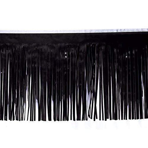 Vinyle Fringe noir guirlande frange 38 cm décoration défilé et anniversaire