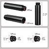 Geekria for Creators Microphone Stand Extension Adapter, 5/8 Male to 3/8 Female & 5/8 Male to 1/4 Female Mic Screws, 5/8 Male to 5/8 Female Mic Boom Arm Extension Tube (Black / 3 Pack) #1