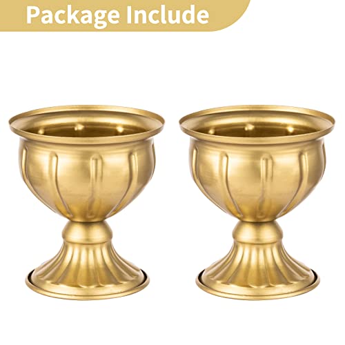 Nuptio 2 Pcs Metal Flower Vase For Wedding Centerpieces thumb #5