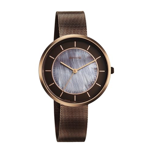 Image of Sonata Modern Edit 3 Quartz Brown Round Dial Women's Watch | Stainless Steel Strap Material | Watches for Women Analog - 8193QM01