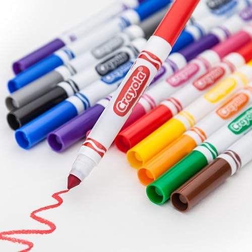 Crayola Original Broad Line Markers (2 Boxes), Bulk Classroom Markers for Kids, 10 Colours, Teacher Must Haves Wishlist, Bulk School Supplies — view 7