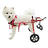 HobeyHove Adjustable Dog Wheelchair for Back Legs，Pet/Doggie Doggy Wheelchairs with Disabled Hind...