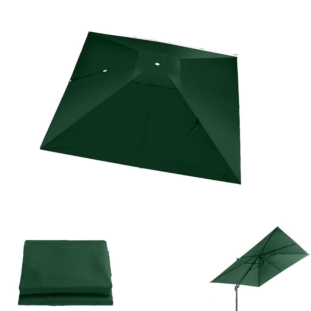 Toldo para sombrilla de patio exterior con tejido premium de 8 varillas