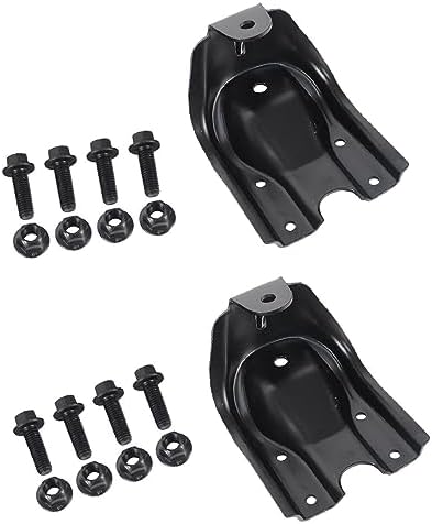 Rear Leaf Spring Hanger Shackle - Compatible With 1999-2015 Chevy Silverado 1500 (Rearward, Curved Center)