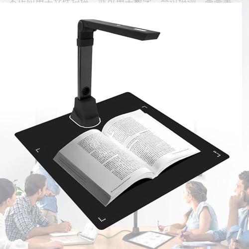 Escáner De Documentos A3/A4 con Cámara HD 18mp Y OCR, Visualizador USB con Eliminación De Fondo Y Luz LED Integrada, para Digitalización De Archivos
