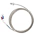 Produktbild Temperatursensor Kabel, M6 BSW Gewinde Temperaturmessfühler Typ K Thermoelementsensor mit 1-5 Meter Kabel Temperaturfühler(2M)