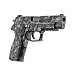 GunSkins Pistol Skin Camouflage Kit DIY Vinyl Handgun Wrap with precut Pieces (Proveil Reaper Black)